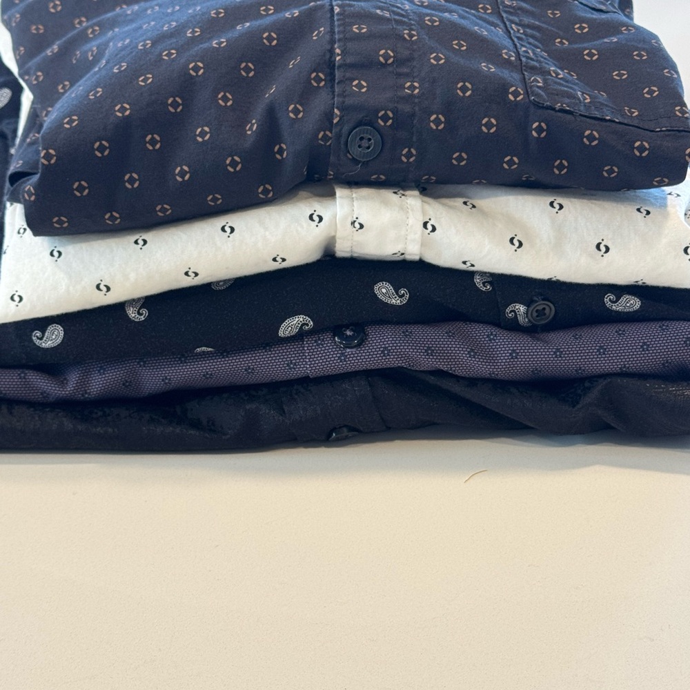 Stylish Patterned Button-Up Shirts - image 1